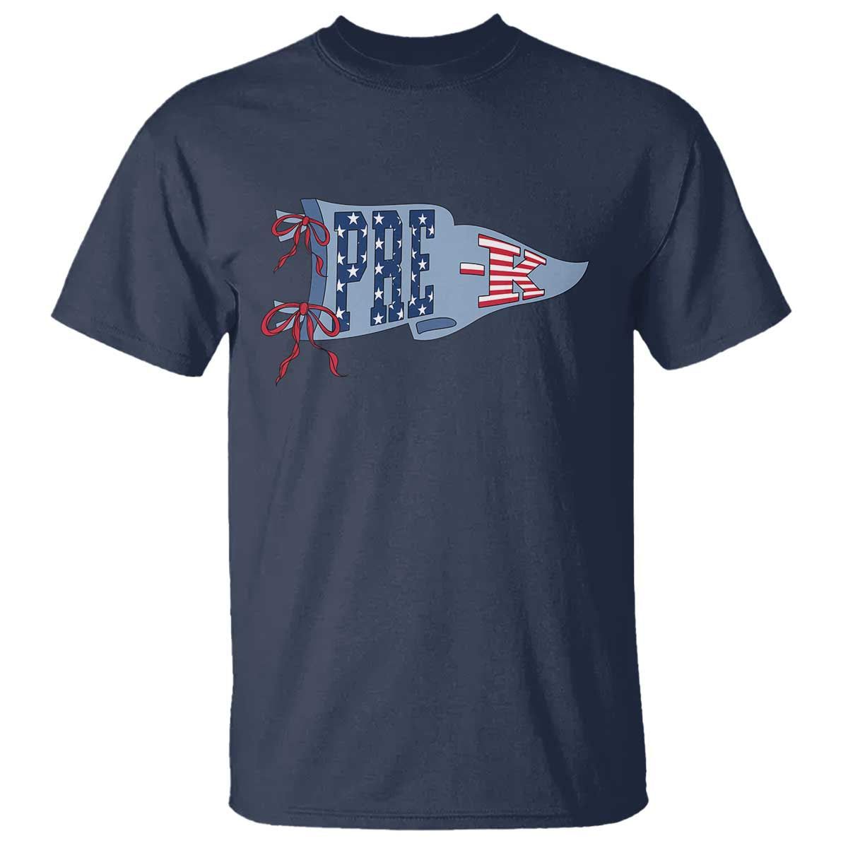 Pre-K Teacher Pennant US Flag Back to School T Shirt