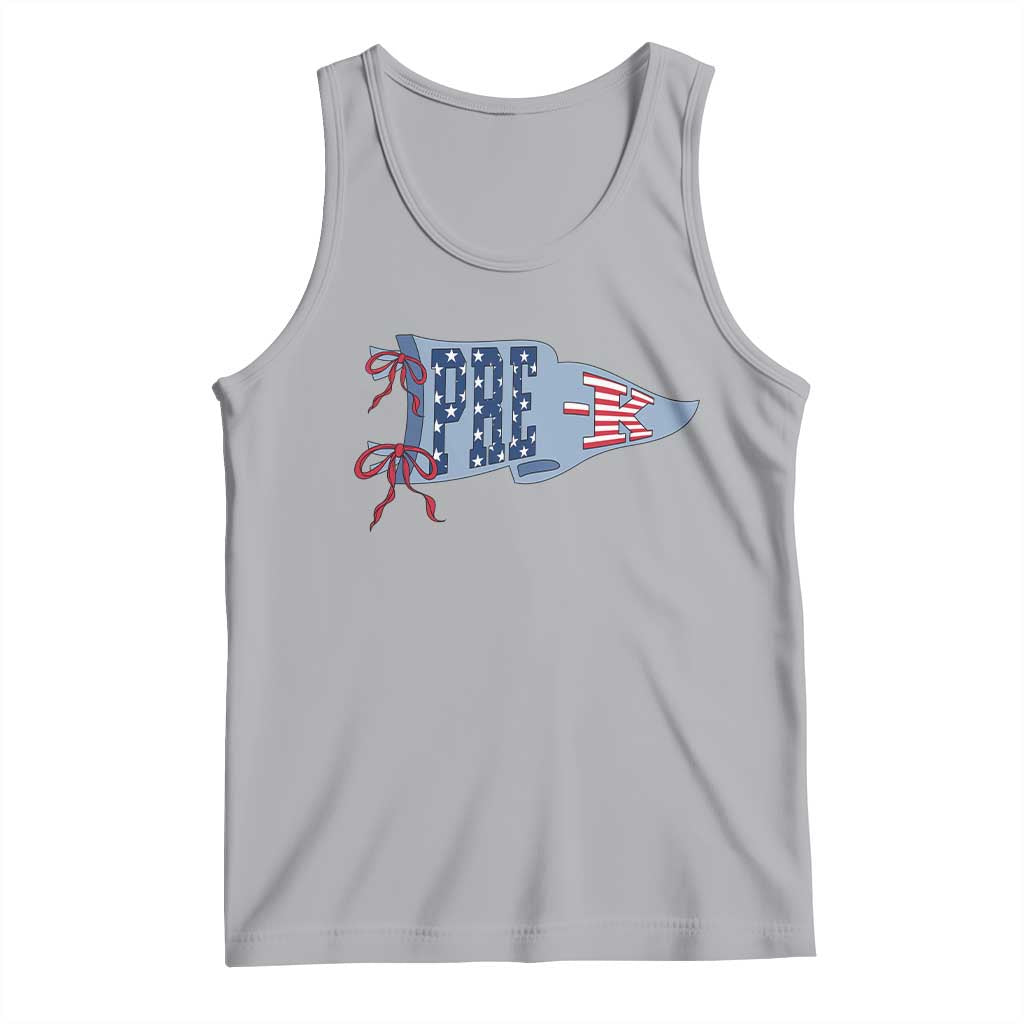 Pre-K Teacher Pennant US Flag Back to School Tank Top