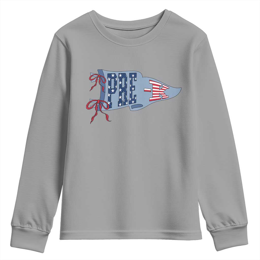 Pre-K Teacher Pennant US Flag Back to School Youth Sweatshirt