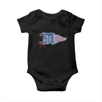 5th Grade Teacher Pennant US Flag Back to School Baby Onesie