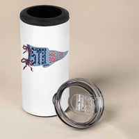5th Grade Teacher Pennant US Flag Back to School 4 in 1 Can Cooler Tumbler