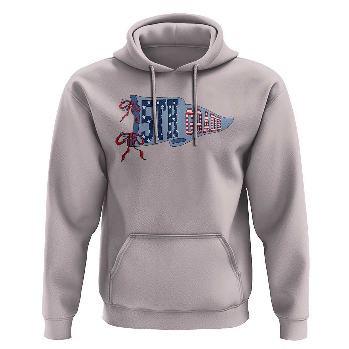 5th Grade Teacher Pennant US Flag Back to School Hoodie