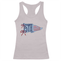 5th Grade Teacher Pennant US Flag Back to School Racerback Tank Top