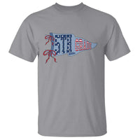 5th Grade Teacher Pennant US Flag Back to School T Shirt