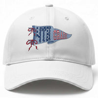 4th Grade Teacher Pennant US Flag Back to School Baseball Cap