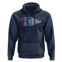 4th Grade Teacher Pennant US Flag Back to School Hoodie