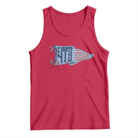 4th Grade Teacher Pennant US Flag Back to School Tank Top
