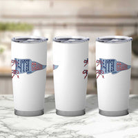 4th Grade Teacher Pennant US Flag Back to School Tumbler Cup