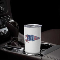 4th Grade Teacher Pennant US Flag Back to School Tumbler Cup