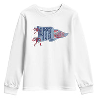 4th Grade Teacher Pennant US Flag Back to School Youth Sweatshirt