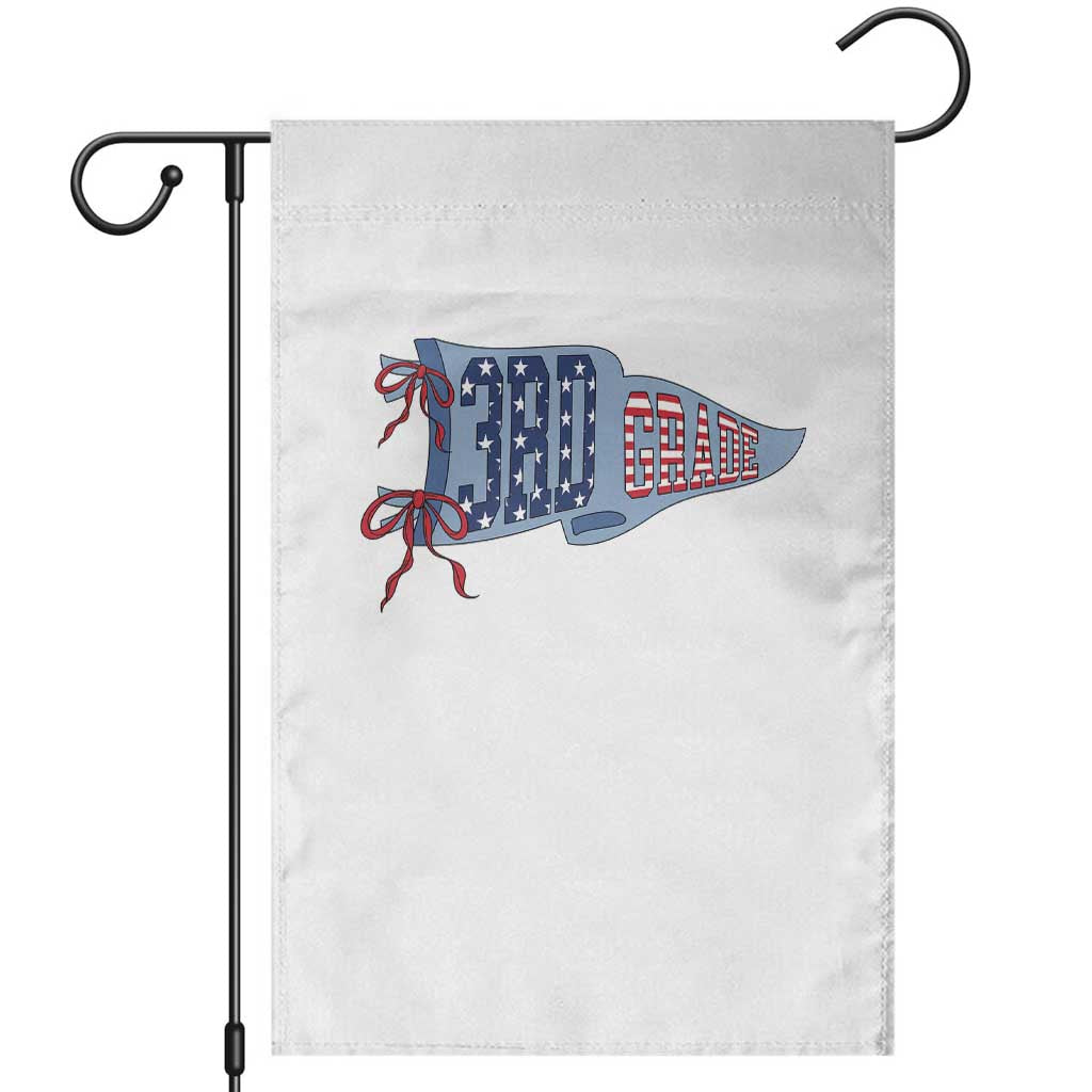 3rd Grade Teacher Pennant US Flag Back to School Garden Flag