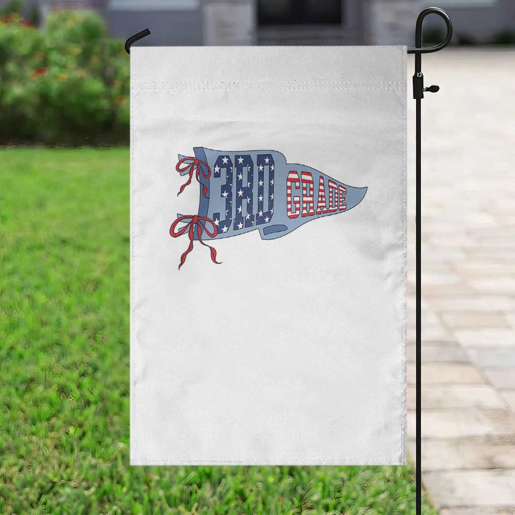 3rd Grade Teacher Pennant US Flag Back to School Garden Flag
