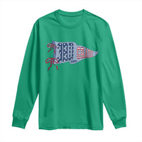 3rd Grade Teacher Pennant US Flag Back to School Long Sleeve Shirt
