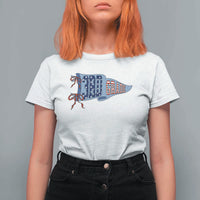 3rd Grade Teacher Pennant US Flag Back to School T Shirt For Women