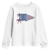 3rd Grade Teacher Pennant US Flag Back to School Youth Sweatshirt