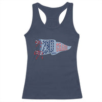 2nd Grade Teacher Pennant US Flag Back to School Racerback Tank Top