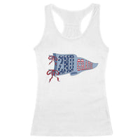 2nd Grade Teacher Pennant US Flag Back to School Racerback Tank Top