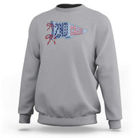 2nd Grade Teacher Pennant US Flag Back to School Sweatshirt