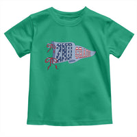 2nd Grade Teacher Pennant US Flag Back to School Toddler T Shirt