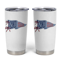 2nd Grade Teacher Pennant US Flag Back to School Tumbler Cup
