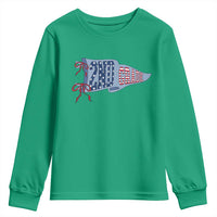 2nd Grade Teacher Pennant US Flag Back to School Youth Sweatshirt