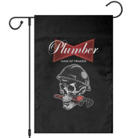 Plumber Plumbing Skull Garden Flag King Of Trades - Wonder Print Shop