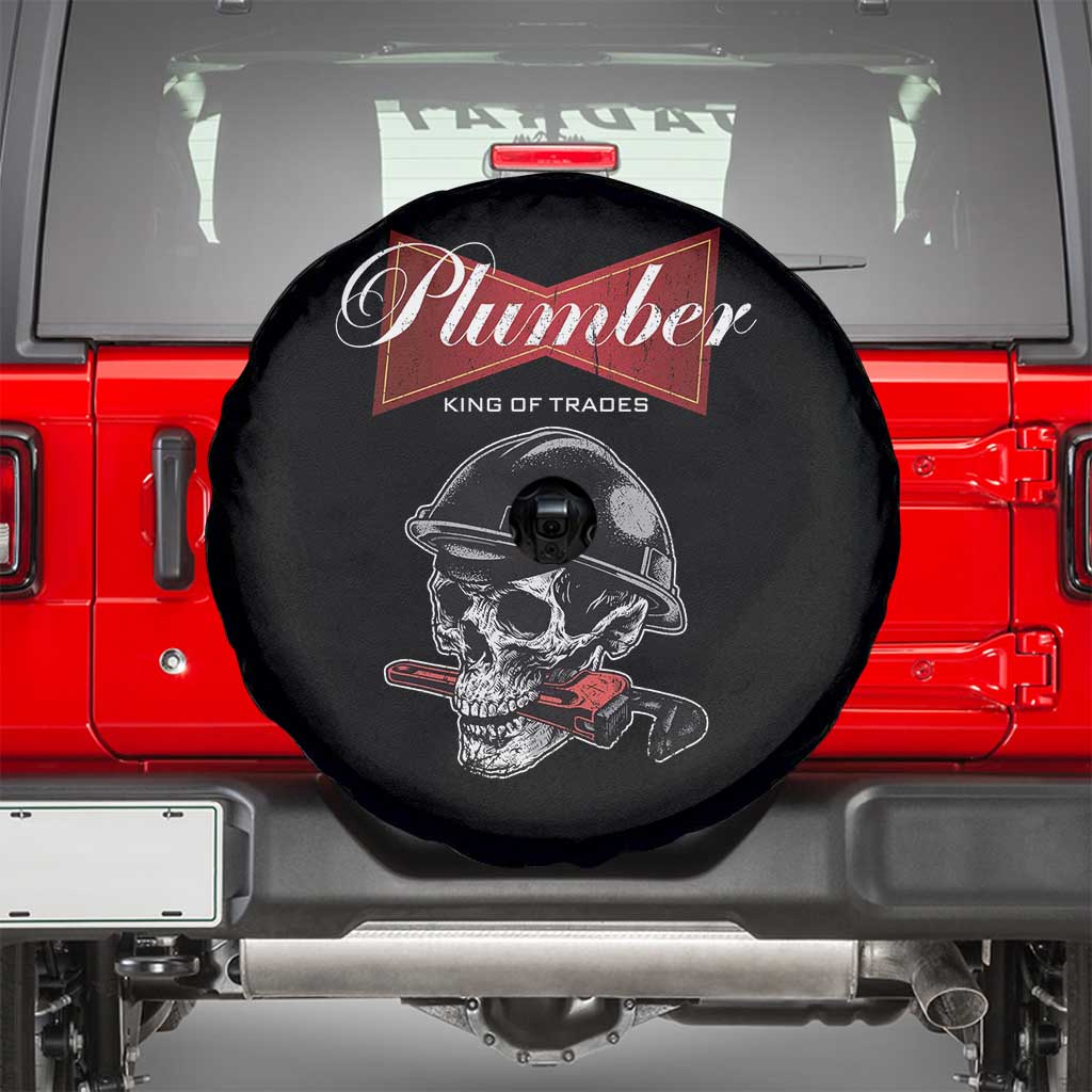 Plumber Plumbing Skull Spare Tire Cover King Of Trades - Wonder Print Shop