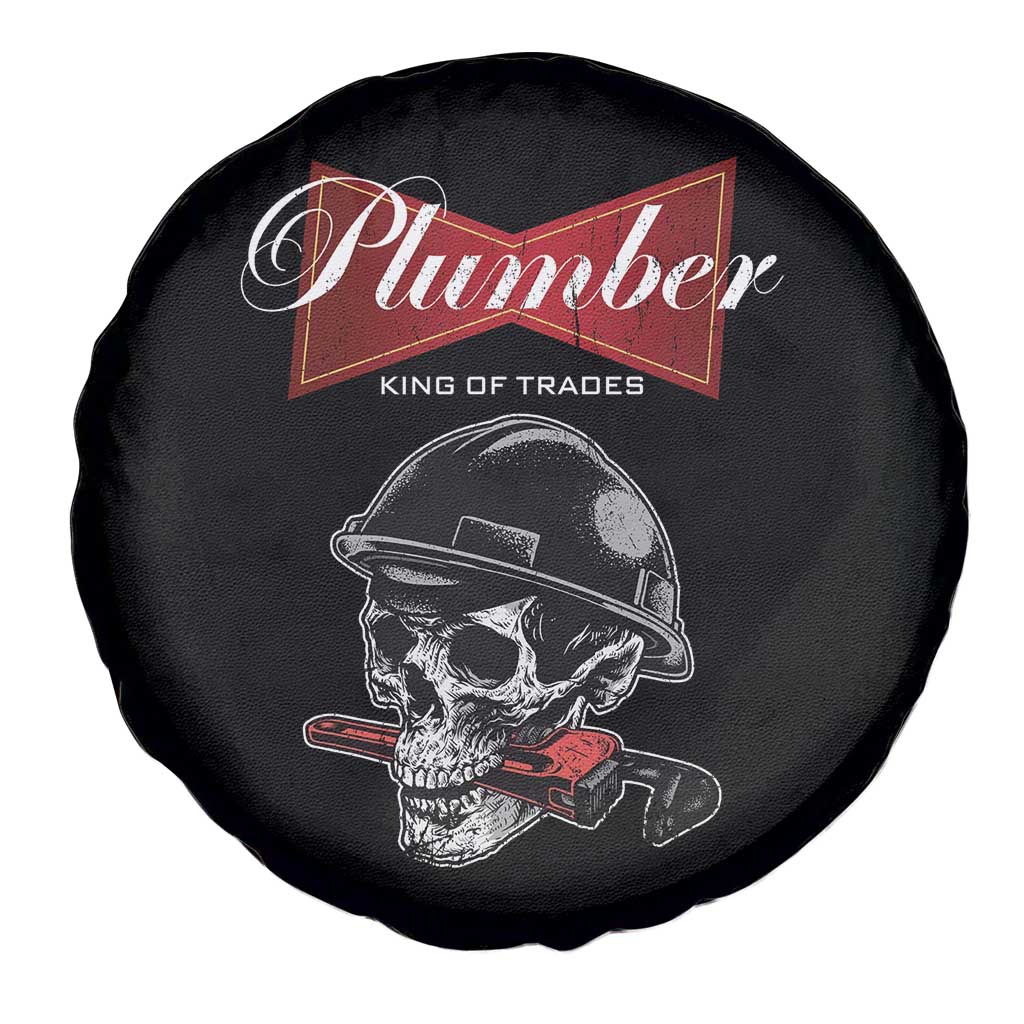 Plumber Plumbing Skull Spare Tire Cover King Of Trades - Wonder Print Shop