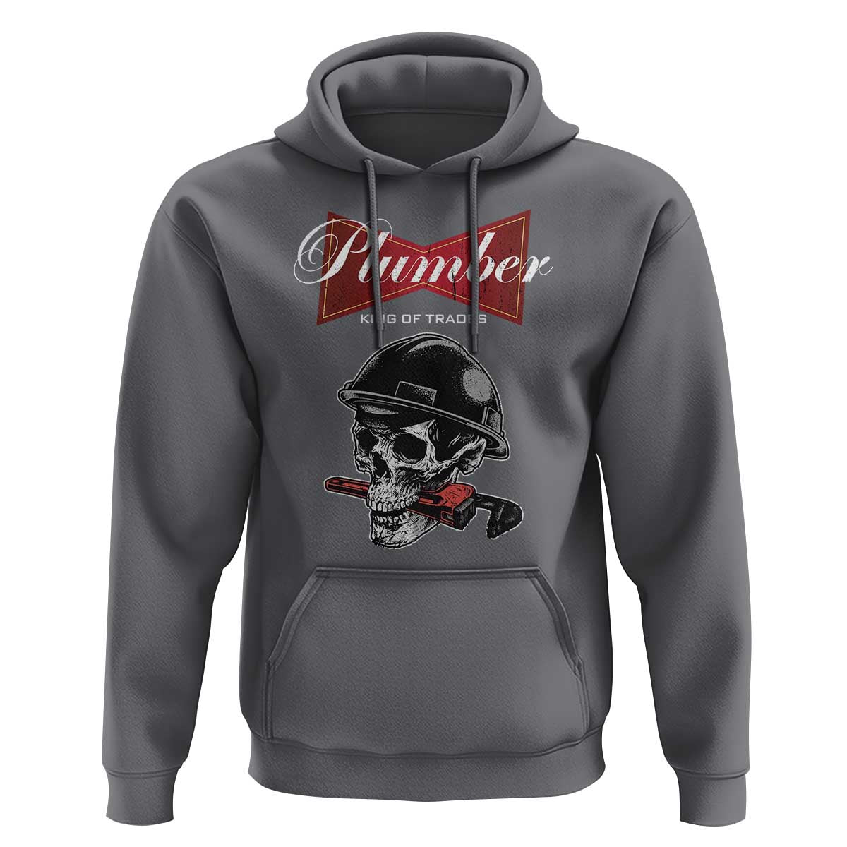 Plumber Plumbing Skull Hoodie King Of Trades - Wonder Print Shop
