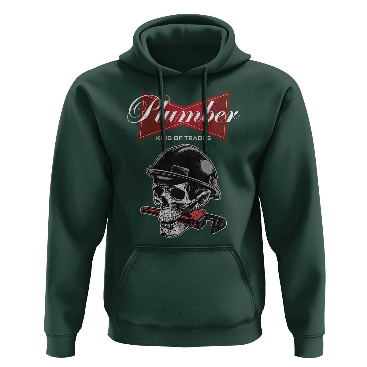 Plumber Plumbing Skull Hoodie King Of Trades - Wonder Print Shop