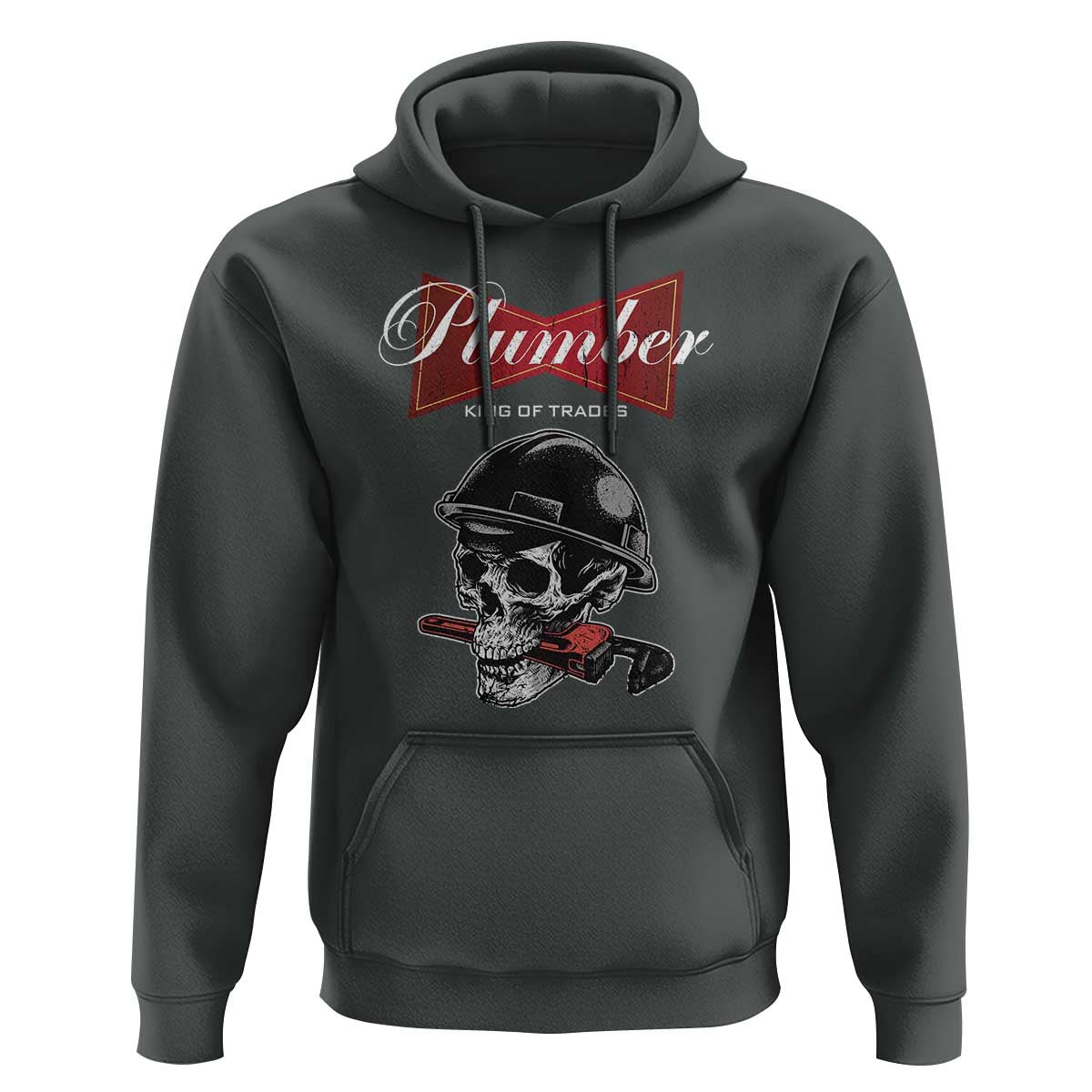 Plumber Plumbing Skull Hoodie King Of Trades - Wonder Print Shop