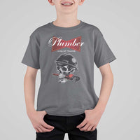 Plumber Plumbing Skull T Shirt For Kid King Of Trades - Wonder Print Shop
