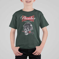 Plumber Plumbing Skull T Shirt For Kid King Of Trades - Wonder Print Shop