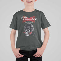 Plumber Plumbing Skull T Shirt For Kid King Of Trades - Wonder Print Shop