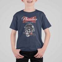 Plumber Plumbing Skull T Shirt For Kid King Of Trades - Wonder Print Shop