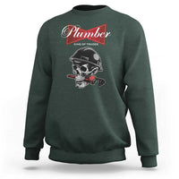 Plumber Plumbing Skull Sweatshirt King Of Trades - Wonder Print Shop
