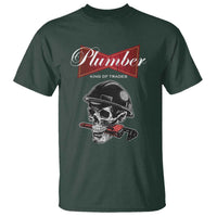 Plumber Plumbing Skull T Shirt King Of Trades - Wonder Print Shop