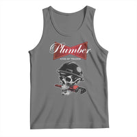 Plumber Plumbing Skull Tank Top King Of Trades - Wonder Print Shop