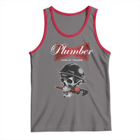 Plumber Plumbing Skull Tank Top King Of Trades - Wonder Print Shop