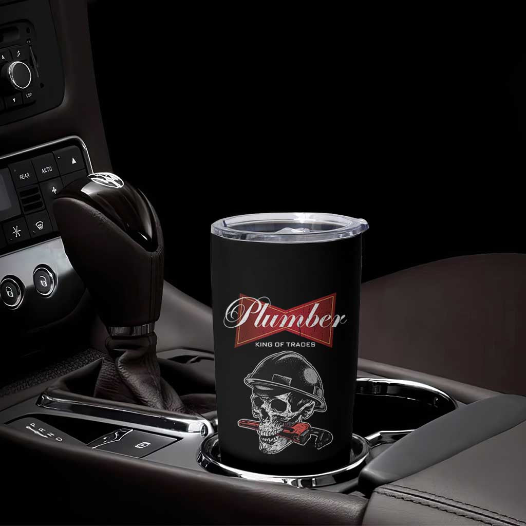 Plumber Plumbing Skull Tumbler Cup King Of Trades