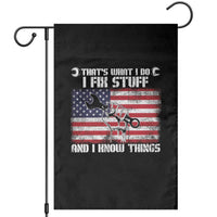 Patriotic Mechanic American Flag Car Repairman Garden Flag - Wonder Print Shop
