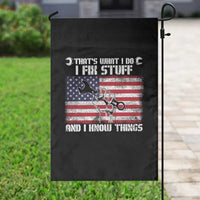 Patriotic Mechanic American Flag Car Repairman Garden Flag - Wonder Print Shop