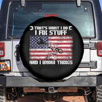 Patriotic Mechanic American Flag Car Repairman Spare Tire Cover - Wonder Print Shop