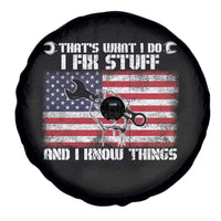 Patriotic Mechanic American Flag Car Repairman Spare Tire Cover - Wonder Print Shop