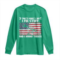 Patriotic Mechanic American Flag Car Repairman Long Sleeve Shirt - Wonder Print Shop
