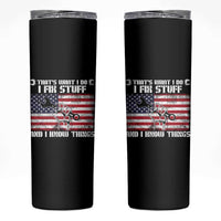 Patriotic Mechanic American Flag Car Repairman Skinny Tumbler
