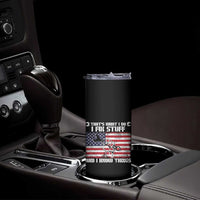 Patriotic Mechanic American Flag Car Repairman Skinny Tumbler