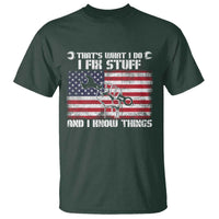 Patriotic Mechanic American Flag Car Repairman T Shirt - Wonder Print Shop
