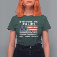 Patriotic Mechanic American Flag Car Repairman T Shirt For Women - Wonder Print Shop