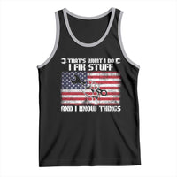 Patriotic Mechanic American Flag Car Repairman Tank Top - Wonder Print Shop